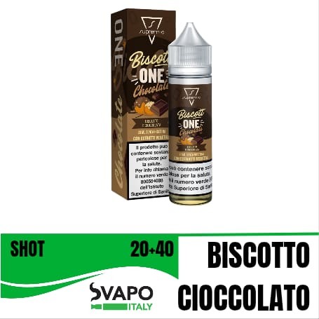 AROMA SUPREM-E SHOT 20 ML IN 60 ML BISCOTTONE CHOCOLATE 0 MG MIX&VAPE 20 ML