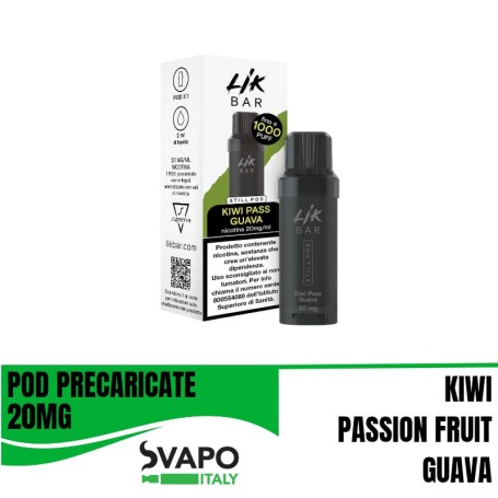 LIK BAR STILL POD PRECARICATA KIWI PASS GUAVA 20 MG 2 ML 1 PCS