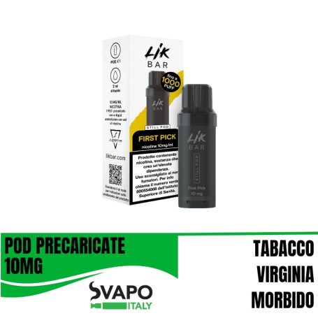LIK BAR 1PZ STILL POD FIRSTPICK 10MG