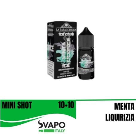 10 + 10 .LA TABACCHERIA ICE CLUB MINT & LICORICE ICE