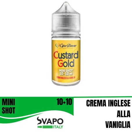 ° CYBERFLAVOUR CUSTARD GOLD MIX&VAPE 10 ML IN CHUBBY 30 ML