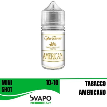 ° CYBERFLAVOUR DISTILLATO AMERICAN PER POD MIX&VAPE 10 ML IN CHUBBY 30 ML