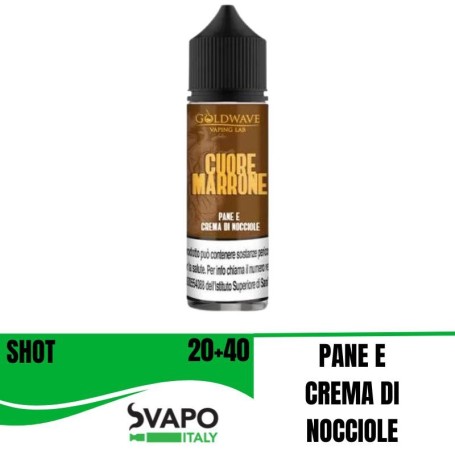 GOLDWAVE SHOT 20 ML CUORE MARRONE 20+ 40 SHOT 20 ML CHUBBY 60