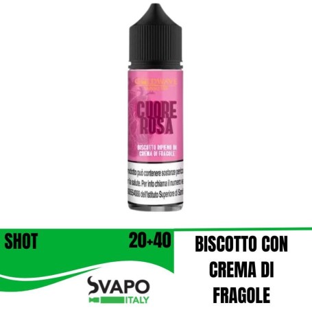 GOLDWAVE SHOT 20 ML CUORE ROSA 20+ 40 SHOT 20 ML CHUBBY 60
