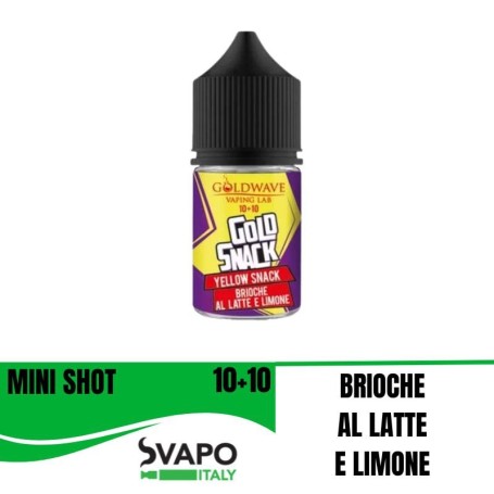 GOLDWAVE YELLOW SNACK MINI SHOT 10 ML IN CHUBBY 30