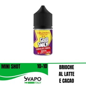 GOLDWAVE CHOCOLATE SNACK MINI SHOT 10 ML IN CHUBBY 30