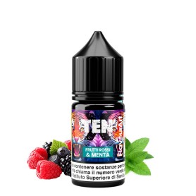 MINI SHOT FLAVOURART TEN-X 10 + 10 FRUTTI ROSSI E MENTA