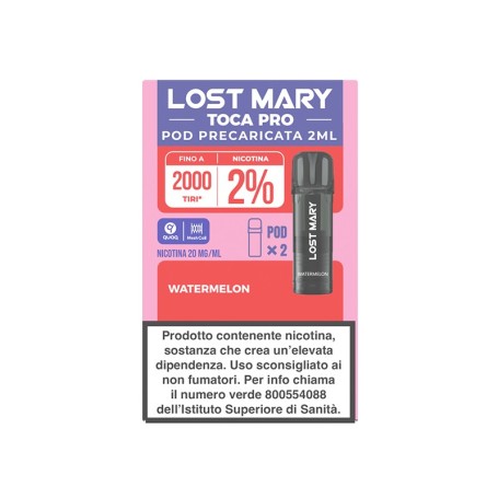 LOST MARY TOCA AIR PRO POD WATERMELON 20 MG 2 ML 2 PCS