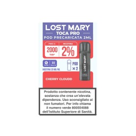 LOST MARY TOCA AIR PRO POD CHERRY CLOUDD 20 MG 2 ML 2 PCS
