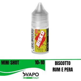RELOAD VAPE MINI SHOT 10 + 10 BISKO RUM & PERA MINI SHOT 10 ML IN CHUBBY 30