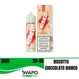 RELOAD VAPE SHOT 20 ML BISKO BISCOTTO CIOCCOLATO BIANCO 20 ML IN CHUBBY 60