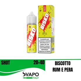 RELOAD VAPE SHOT 20 ML BISKO BISCOTTO RUM & PERA 20 ML IN CHUBBY 60