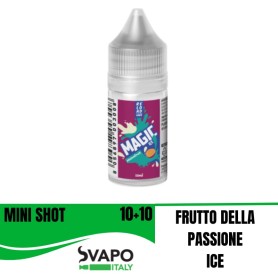RELOAD VAPE MINI SHOT 10 + 10 MAGIC ICE PASSIONFRUIT ICE MINI SHOT 10 ML IN CHUBBY 30