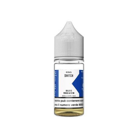 KING LIQUID SWITCH BLUE TOBACCO 0 MG MIX&VAPE 10 ML IN CHUBBY 30