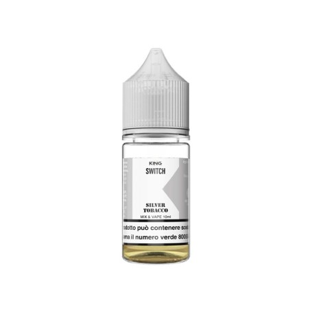 KING LIQUID SWITCH SILVER TOBACCO 0 MG MIX&VAPE 10 ML IN CHUBBY 30