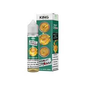 KING LIQUID SHOT BISQUIT CREAM 20ML IN CHUBBY 60 ML