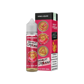 KING LIQUID SHOT BISQUIT CREAM STRAWBERRY 20ML IN CHUBBY 60 ML