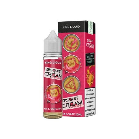 KING LIQUID SHOT BISQUIT CREAM STRAWBERRY 20ML IN CHUBBY 60 ML