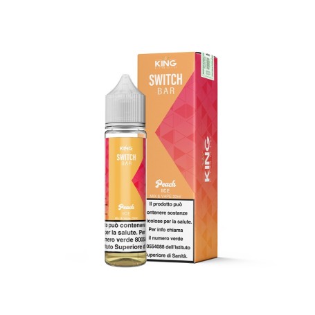 KING LIQUID SHOT SWITCH BAR PEACH ICE 20ML IN CHUBBY 60 ML