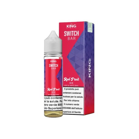 KING LIQUID SHOT SWITCH BAR RED FRUIT ICE 20ML IN CHUBBY 60 ML