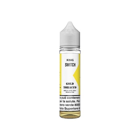 KING LIQUID SHOT SWITCH GOLD TOBACCO 20ML IN CHUBBY 60 ML