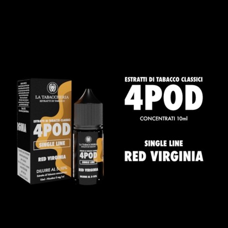 ,LA TABACCHERIA AROMA CONCENTRATO 4POD RED VIRGINIA AROMA10ML