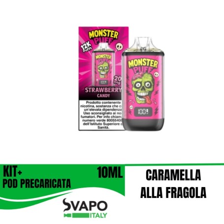 KIT MONSTER PUFF STRAWBERRY CANDY 20