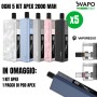 VAPORESSO APEX KIT 2000 MAH 30 W OGNI 5 KIT ACQUISTATI IN OMAGGIO 1 KIT APEX + 1 POD APEX IN OMAGGIO
