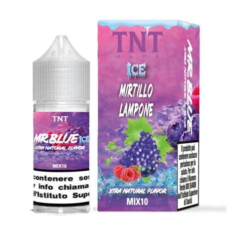 * TNT VAPE FRUITY ICE MR. BLUE 0 MG MIX&VAPE 10 ML IN CHUBBY 30