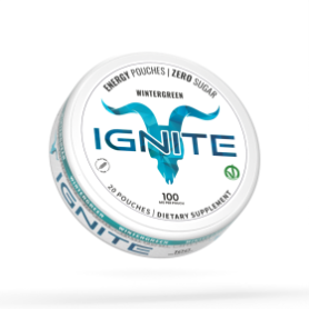 IGNITE CAFFEINA ENERGY WINTERGREEN POUCHES
