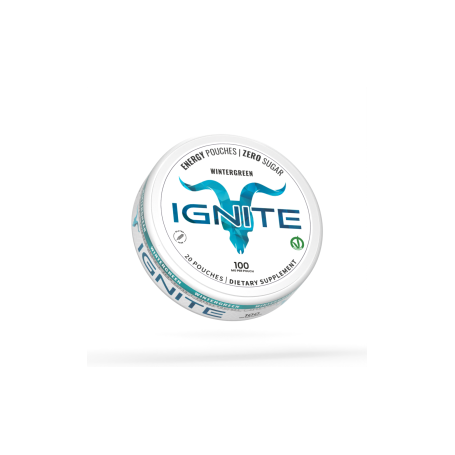 IGNITE CAFFEINA ENERGY WINTERGREEN POUCHES