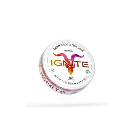 IGNITE CAFFEINA ENERGY TROPICAL POUCHES