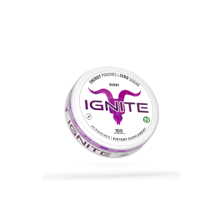 IGNITE CAFFEINA ENERGY BERRY POUCHES