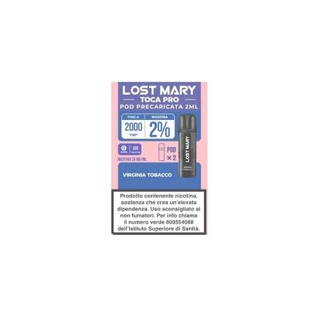 LOST MARY TOCA AIR PRO POD BLUEBERRY SOUR RASPBERRY 20 MG 2 ML 2 PCS