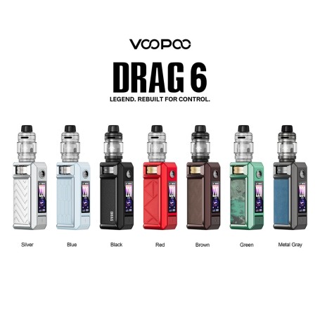 VOOPOO KIT DRAG 6 4400 MAH 220 W OGNI 3 KIT ACQUISTATI 1 PACCO PNP X COIL IN OMAGGIO