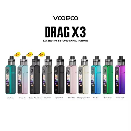 VOOPOO KIT DRAG X3 DTL 80 W TOUCH SCREEN
