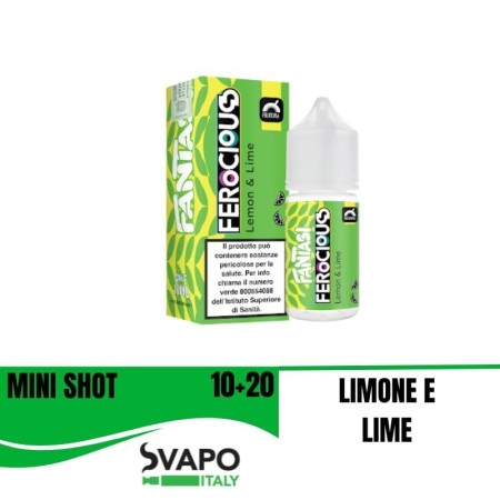 FANTASI FEROCIOUS LEMON LIME 10 + 10 MINI SHOT 10 ML IN CHUBBY 30