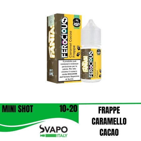 FANTASI FEROCIOUS CARAMEL COCOA FRAPPE  10 + 10 MINI SHOT 10 ML IN CHUBBY 30