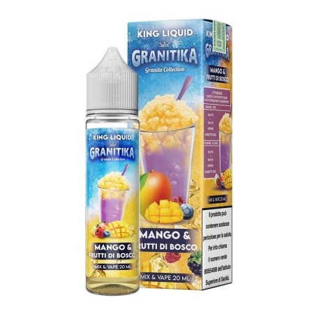 KING LIQUID SHOT GRANITIKA MANGO FRUTTI DI BOSCO 20ML IN CHUBBY 60 ML