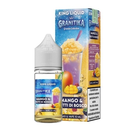 KING LIQUID TALE & QUALE GRANITIKA MANGO FRUTTI DI BOSCO 0 MG MIX&VAPE 10 ML IN CHUBBY 30