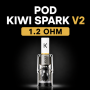 KIWI POD DI RICAMBIO PER KIWI SPARK 2 V2 1.2 OHM 2 ML CON REGOLAZIONE DELL'ARIA