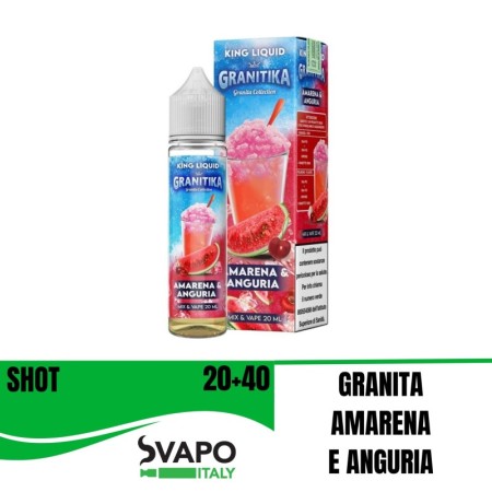 KING LIQUID SHOT GRANITIKA AMARENA & ANGURIA 20ML IN CHUBBY 60 ML