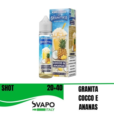 KING LIQUID SHOT GRANITIKA COCCO & ANANAS 20ML IN CHUBBY 60 ML