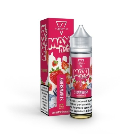 AROMA SUPREM-E SHOT . ICE MAXI STRAWBERRY  20 ML IN 60 ML 0 MG MIX&VAPE 20 ML