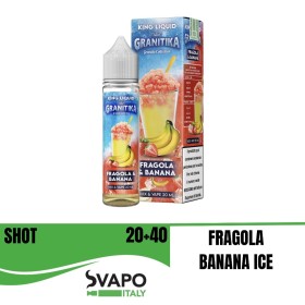 KING LIQUID SHOT GRANITIKA FRAGOLA & BANANA 20ML IN CHUBBY 60 ML