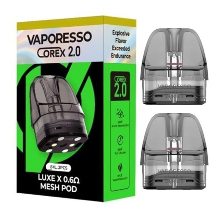 VAPORESSO POD MESH COREX 2.0 DI RICAMBIO LUXE X 0.6 OHM 5 ML 2 PCS