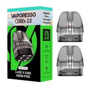 VAPORESSO POD MESH COREX 2.0 DI RICAMBIO LUXE X 0.8 OHM 5 ML 2 PCS