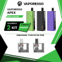 VAPORESSO APEX KIT 2000 MAH 30 W OGNI 2 KIT ACQUISTATI 1 PACK POD APEX IN OMAGGIO