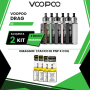 VOOPOO KIT DRAG S3 MTL 3000 MAH 60 W OGNI 2 KIT ACQUISTATI 1 PACCO PNP X IN OMAGGIO