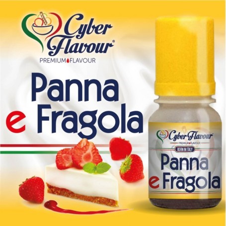 AROMA CYBER FLAVOUR PANNA E FRAGOLA 10 ML